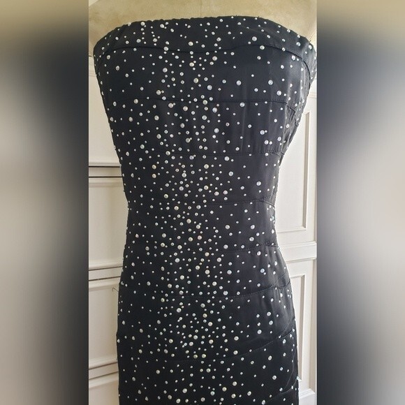 Forever 21 Black Embellished mini dress Size Small - Picture 3 of 6